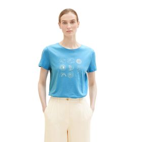 Tom Tailor 21184 Yumuşak Bulut Mavisi Kadın T-shirt