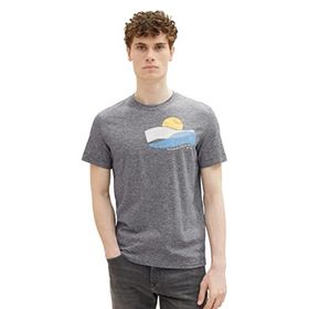 Tom Tailor 21186 Lacivert İnce Çizgili Erkek T-shirt