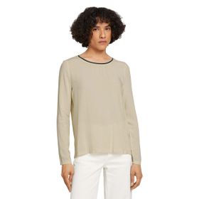 Tom Tailor 22515 Yumuşak Krem Bej Kadın Basic T-shirt