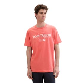 Tom Tailor 26202 Basic Logo Baskılı Flamingo Çiçeği Erkek T-shirt