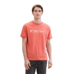 Tom Tailor 26202 Basic Logo Baskılı Flamingo Çiçeği Erkek T-shirt
