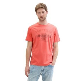 Tom Tailor 26202 Basic Logo Baskılı Flamingo Çiçeği Erkek T-shirt
