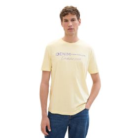 Tom Tailor 26299 Pastel Açık Sarı Denim Erkek T-shirt