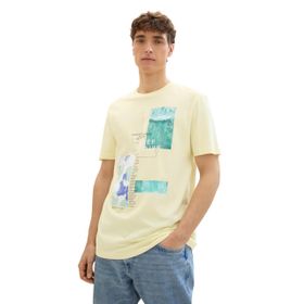 Tom Tailor 26299 Pastel Açık Sarı Denim Erkek T-shirt