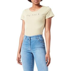 Tom Tailor 28725 Açık Orta Zeytin Rengi Yazılı Kadın T-shirt