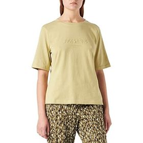 Tom Tailor 28725 Açık Orta Zeytin Rengi Yazılı Kadın T-shirt
