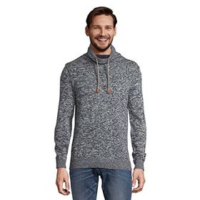 Tom Tailor 28979 Lacivert Çok Slub Mouline Erkek Dokulu Kazak