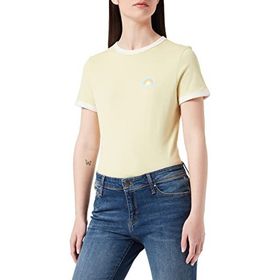 Tom Tailor 29567 Yumuşak Misket Limonu Denim Baskılı Kadın T-shirt