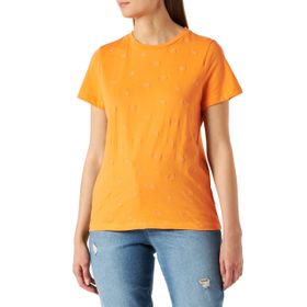 Tom Tailor 29751 Parlak Mango Turuncu Baskılı Kadın T-shirt