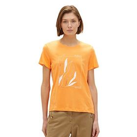 Tom Tailor 29751 Parlak Mango Turuncu Baskılı Kadın T-shirt