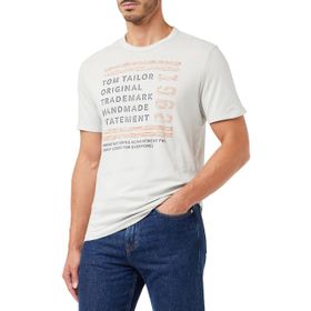Tom Tailor 29767 Gri Rough Grey Baskılı Erkek T-shirt