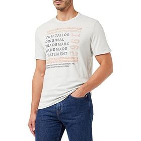 Tom Tailor 29767 Gri Rough Grey Baskılı Erkek T-shirt