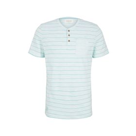Tom Tailor 29787 White Mint Haze Enject Stripe Erkek T-shirt