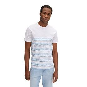Tom Tailor 29810 Navy Aop Stripe Çizgili Erkek T-shirt