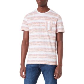 Tom Tailor 29811 Turuncu Aop Stripe Çizgili Erkek T-shirt