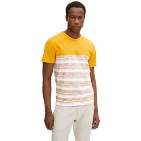 Tom Tailor 29811 Turuncu Aop Stripe Çizgili Erkek T-shirt