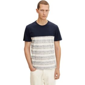 Tom Tailor 29812 Buttercream Aop Stripe Çizgili Erkek T-shirt