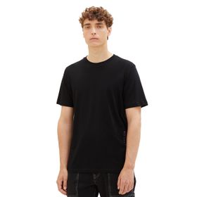 Tom Tailor 29999 Denim Siyah Logo Baskılı Erkek Basic T-shirt