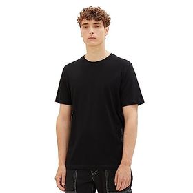 Tom Tailor 29999 Denim Siyah Logo Baskılı Erkek Basic T-shirt