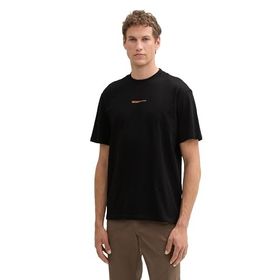 Tom Tailor 29999 Denim Siyah Logo Baskılı Erkek Basic T-shirt