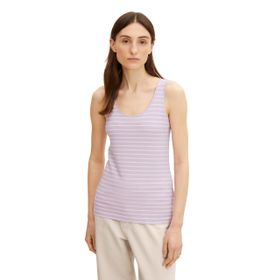 Tom Tailor 30070 Leylak Çizgili Kadın Basic Top T-shirt