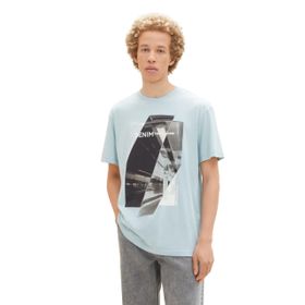 Tom Tailor 30463 Denim Dusty Mint Blue Erkek T-shirt