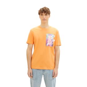 Tom Tailor 34446 Denim Mandalina Soluk Turuncu Erkek T-shirt