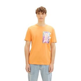 Tom Tailor 34446 Denim Mandalina Soluk Turuncu Erkek T-shirt