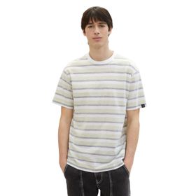 Tom Tailor 34980 Denim Yeşil Multi Stripe Erkek T-shirt