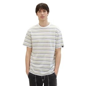 Tom Tailor 34980 Denim Yeşil Multi Stripe Erkek T-shirt