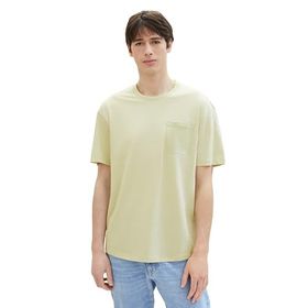 Tom Tailor 34988 Denim Yeşil Melanj Mini Çizgili Erkek Basic T-shirt