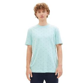 Tom Tailor 34996 Denim Mavi Dikey D Baskı Erkek T-shirt