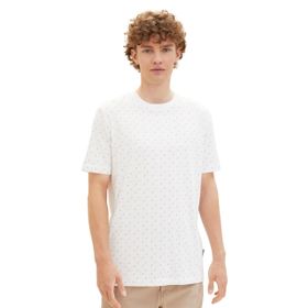 Tom Tailor 34997 Beyaz Çift D Baskı Denim Erkek T-shirt