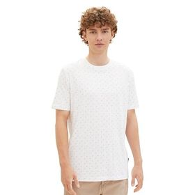 Tom Tailor 34997 Beyaz Çift D Baskı Denim Erkek T-shirt