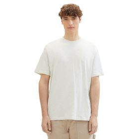 Tom Tailor 35001 Denim Yeşil Beyaz Slub Yapısı Erkek T-shirt