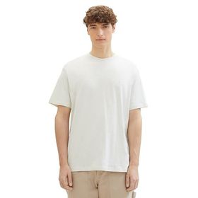 Tom Tailor 35001 Denim Yeşil Beyaz Slub Yapısı Erkek T-shirt