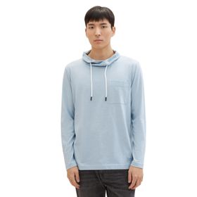 Tom Tailor 35086 Foggy Blue Grindle Structure Erkek T-shirt