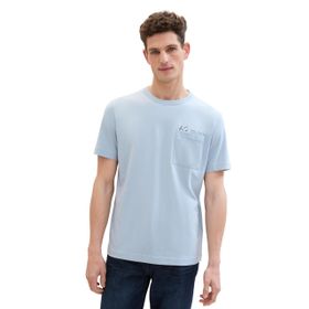 Tom Tailor 35086 Foggy Blue Grindle Structure Erkek T-shirt