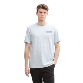 Tom Tailor 35113 Beyaz Gri Nane Enjeksiyonlu Erkek T-shirt