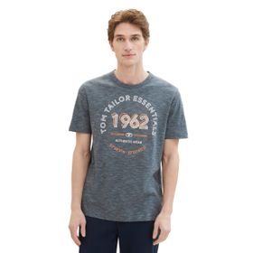 Tom Tailor 35181 Lacivert Gri Mint İnce Şerit Erkek T-shirt