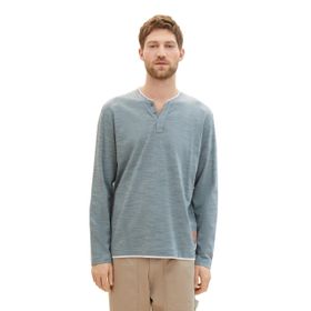Tom Tailor 35195 Mint Grisi Lacivert Enjeksiyonlu Erkek T-shirt