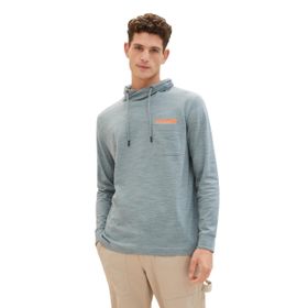 Tom Tailor 35195 Mint Grisi Lacivert Enjeksiyonlu Erkek T-shirt