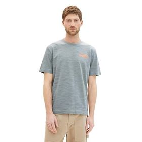 Tom Tailor 35195 Mint Grisi Lacivert Enjeksiyonlu Erkek T-shirt