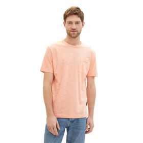 Tom Tailor 35205 Kavun Turuncu İnce Şerit Erkek T-shirt
