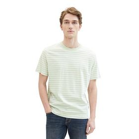 Tom Tailor 35208 Tender Sea Green White Stripe Erkek T-shirt