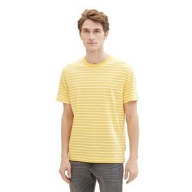 Tom Tailor 35209 Sunny Yellow White Stripe Erkek T-shirt