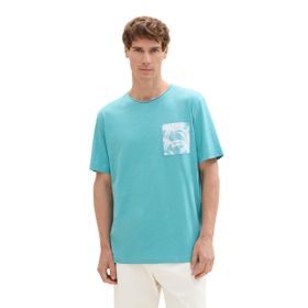 Tom Tailor 35272 Basic Çayır Camgöbeği Erkek T-shirt