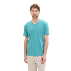 Tom Tailor 35272 Basic Çayır Camgöbeği Erkek T-shirt
