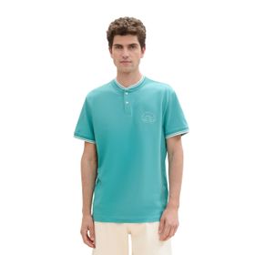 Tom Tailor 35272 Basic Çayır Camgöbeği Erkek T-shirt