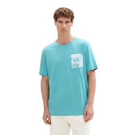 Tom Tailor 35272 Basic Çayır Camgöbeği Erkek T-shirt